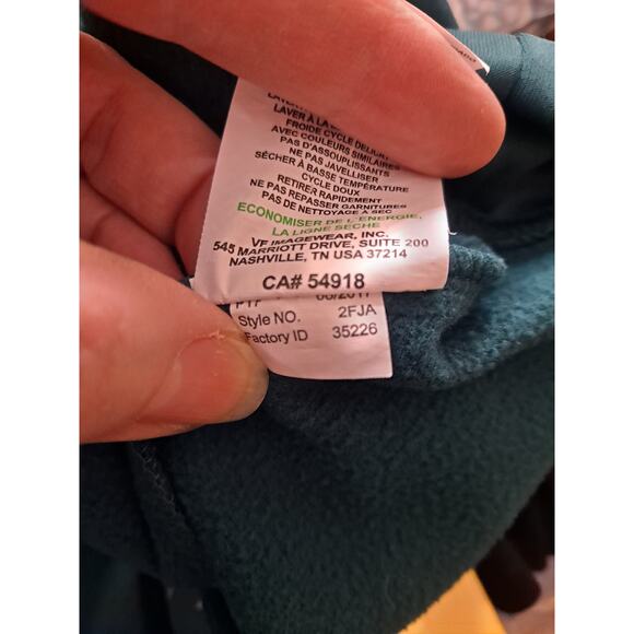 Majestic Men's NFL Philadelphia Eagles East Green Polyester Fleece Hoodie Size M - Picture 8 of 8